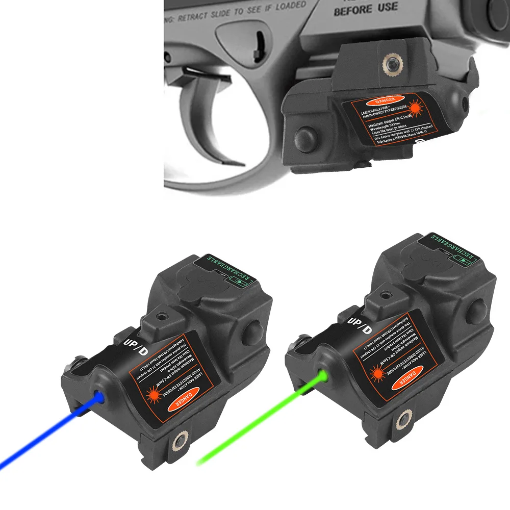 

Rechargeable Glock 17 18c 19 21 Taurus G2C G3C CZ 75 Green Laser Sight Fit For Pistol With Picatinny Rail Aiming Lazer Pointer