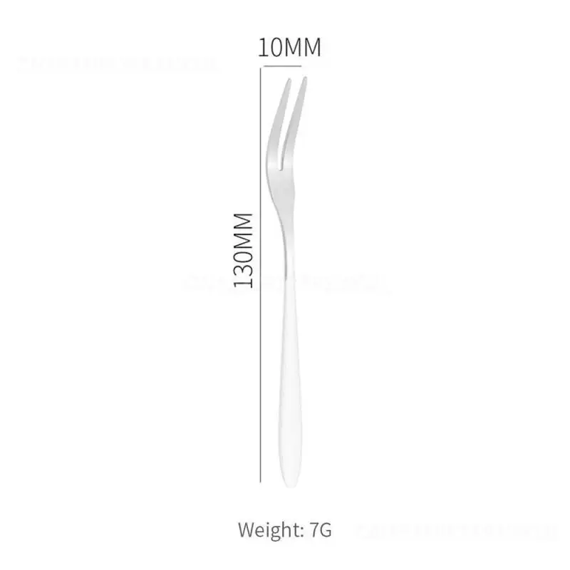 Вилка детская с двумя зубьями из нержавеющей стали 1-4 шт.