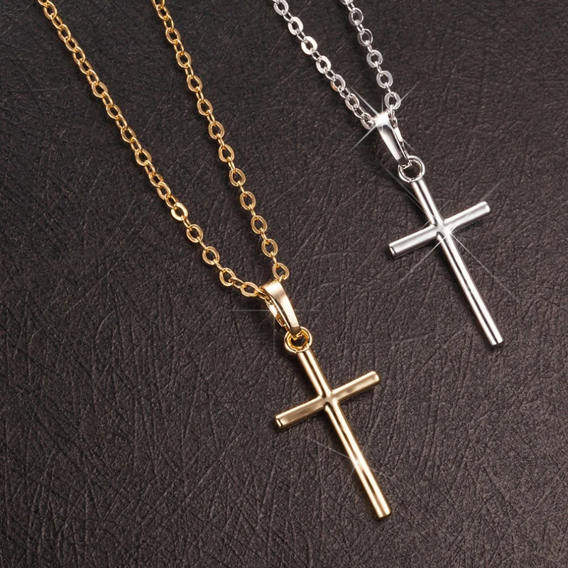 Фото Цепочка с подвеской в виде креста в стиле панк и хип-хоп №2