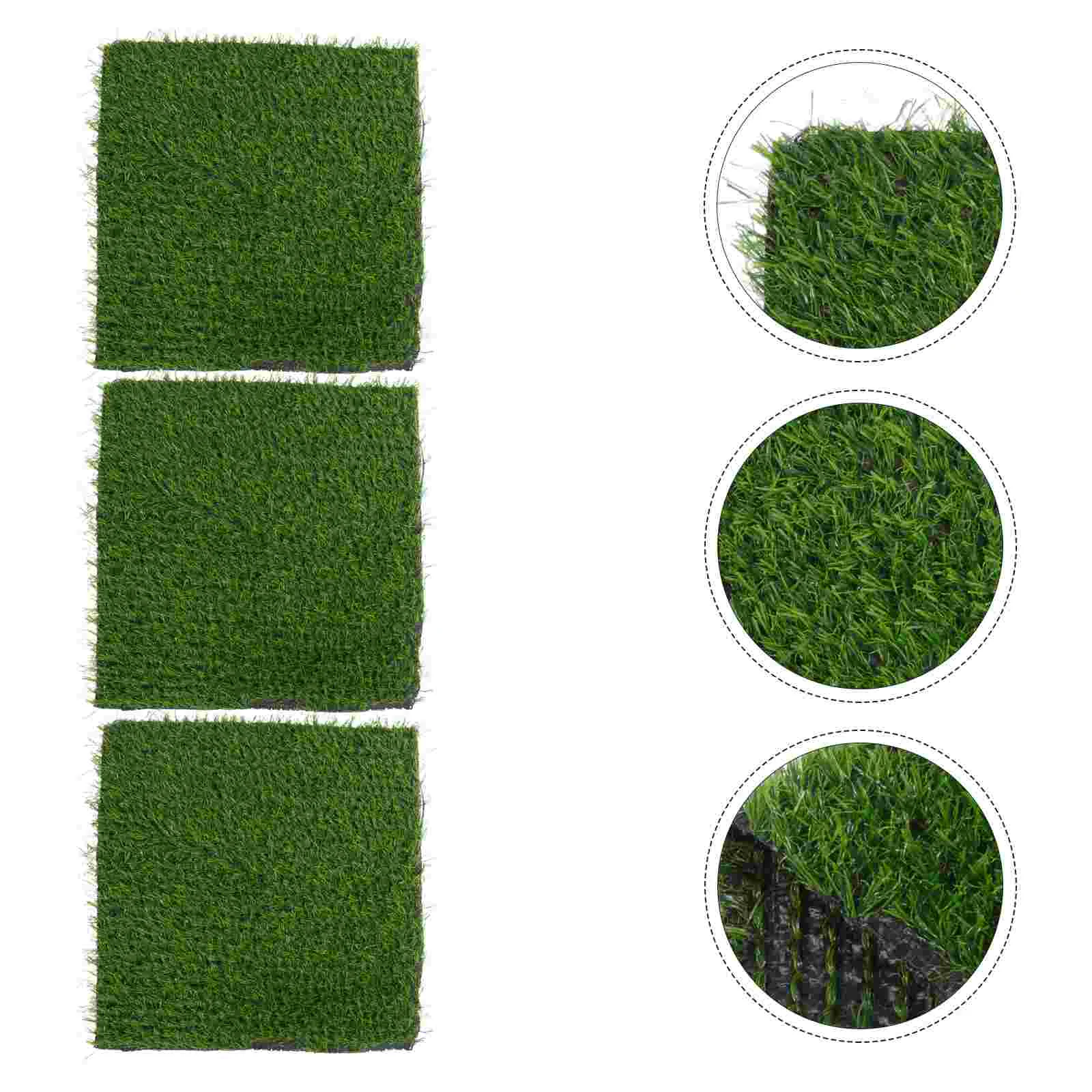 

3 Pcs Egg Laying Mats Litter Box Liners Chicken Cushions Fake Turf Poultry Nesting Bunny Bedding Rabbit Pads Patch Boxes