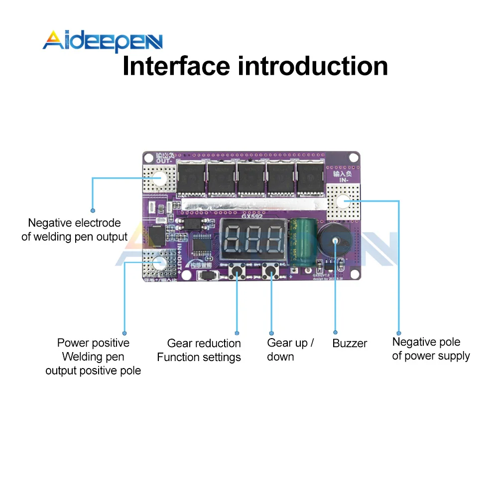 12 В постоянного тока цифровой дисплей 100 передач ручной 18650 литиевый аккумулятор