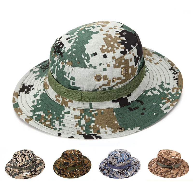 

Модная Летняя Повседневная модная камуфляжная пляжная шляпа унисекс для мужчин и женщин, складная Солнцезащитная шляпа, ковбойская Федора, шляпа с принтом от солнца
