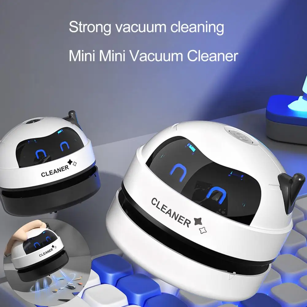 

Mini Vacuum Cleaner Desk Table Dust Vacuum USB Table Sweeper Desktop With Clean Brush For Home Office School Pencil Crumbs