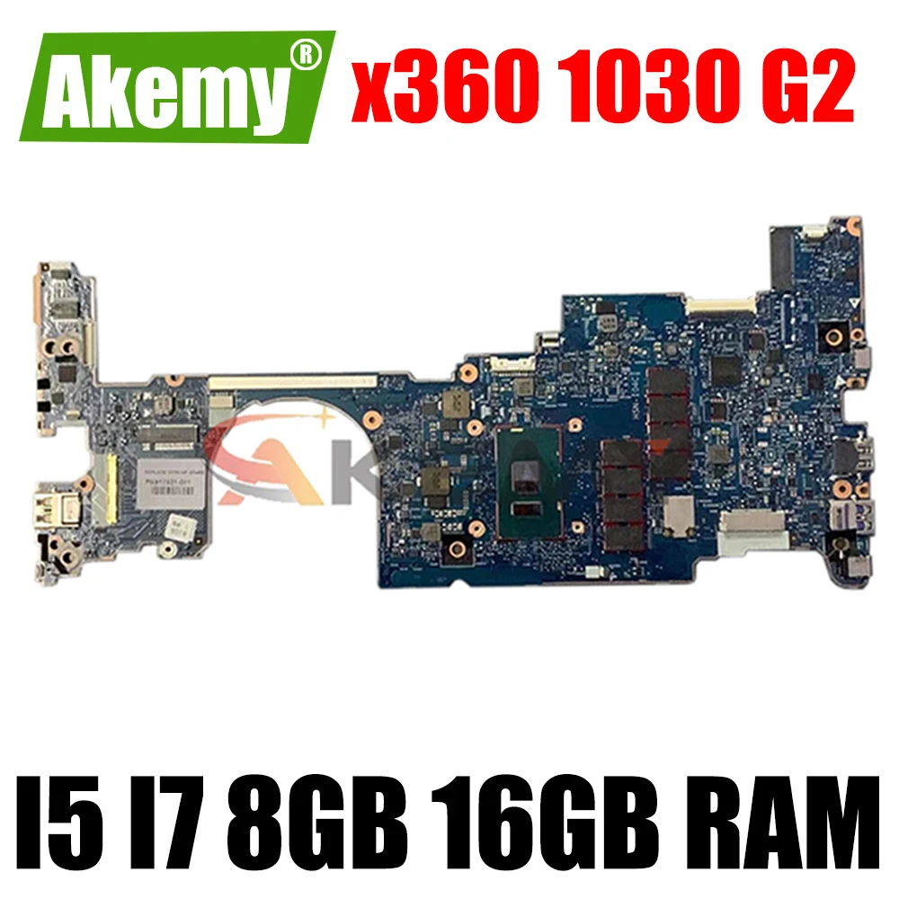 

6050A2848001 Motherboard For HP EliteBook x360 1030 G2 Laptop Motherboard Mainboard with I5 I7 7th Gen CPU 8GB 16GB RAM