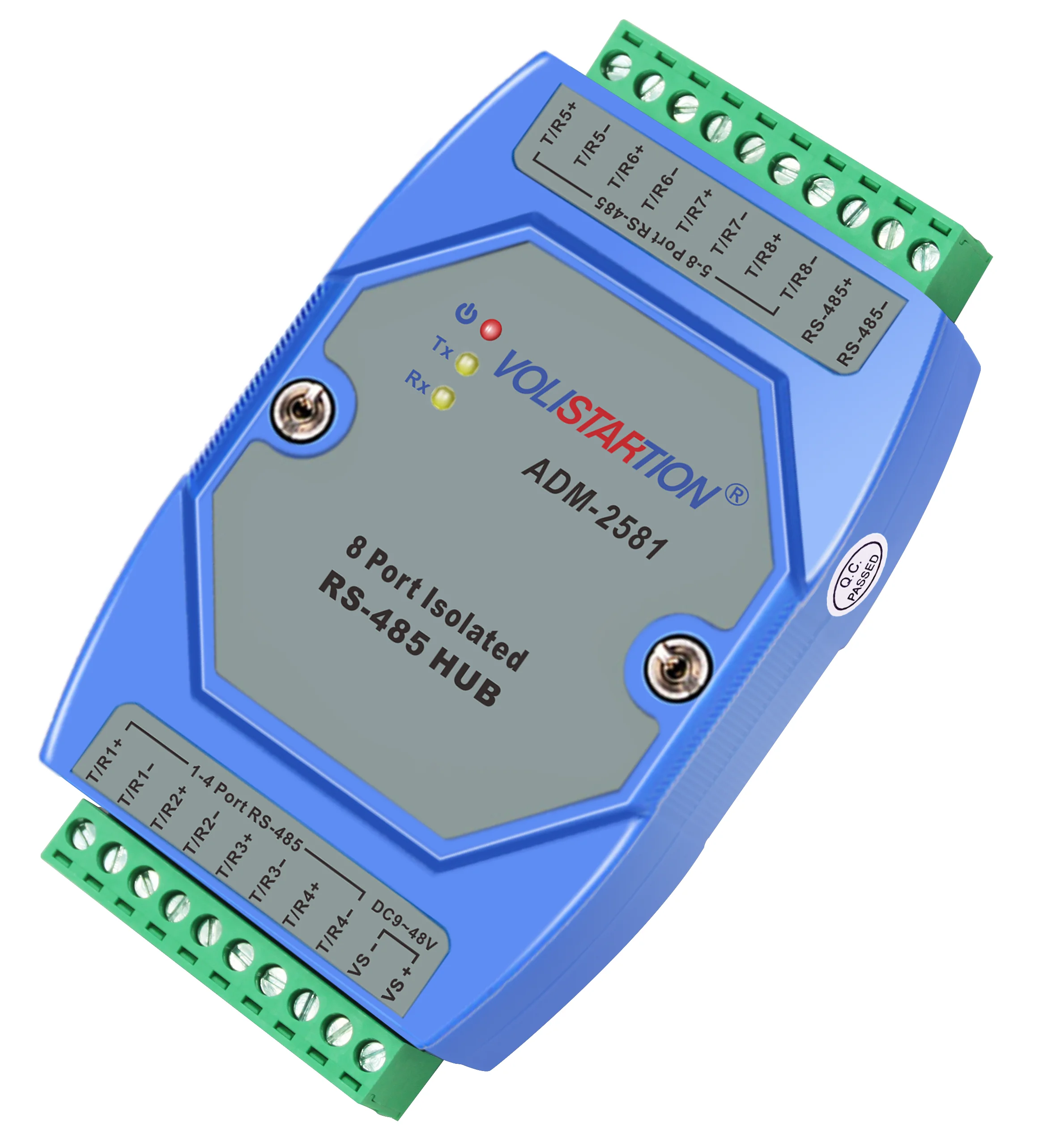 Adm-251 изолированный канал 45 Hub Port Rs45 Дистрибьютор от 1 до 8 Sharer ретранслятор