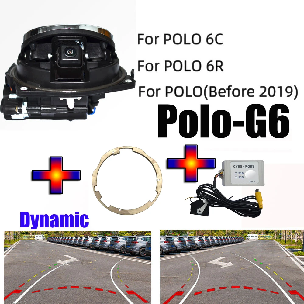 

Камера заднего вида с логотипом для VW Golf 6 Golf 7 MK6 MK7 Passat B6 B7 B8 Arteon T-Roc Polo CC EOS RGB Flip Badge Camera RNS510 RNS315