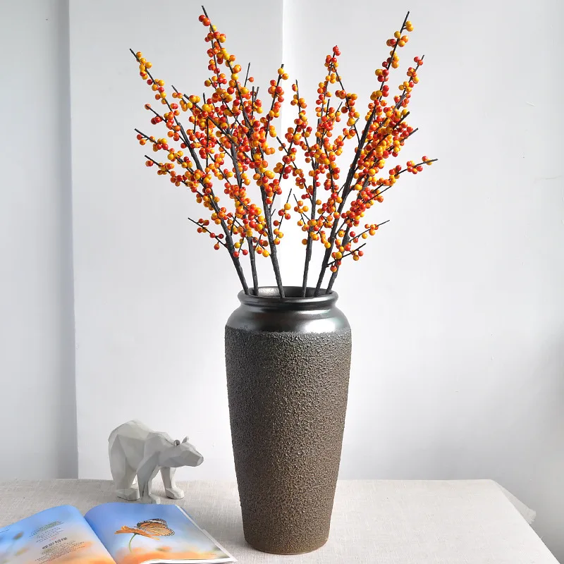 

86CM Artificial Berry Small Red Fruit North American Winter Green Fruit Home Decoration and Wedding Photography