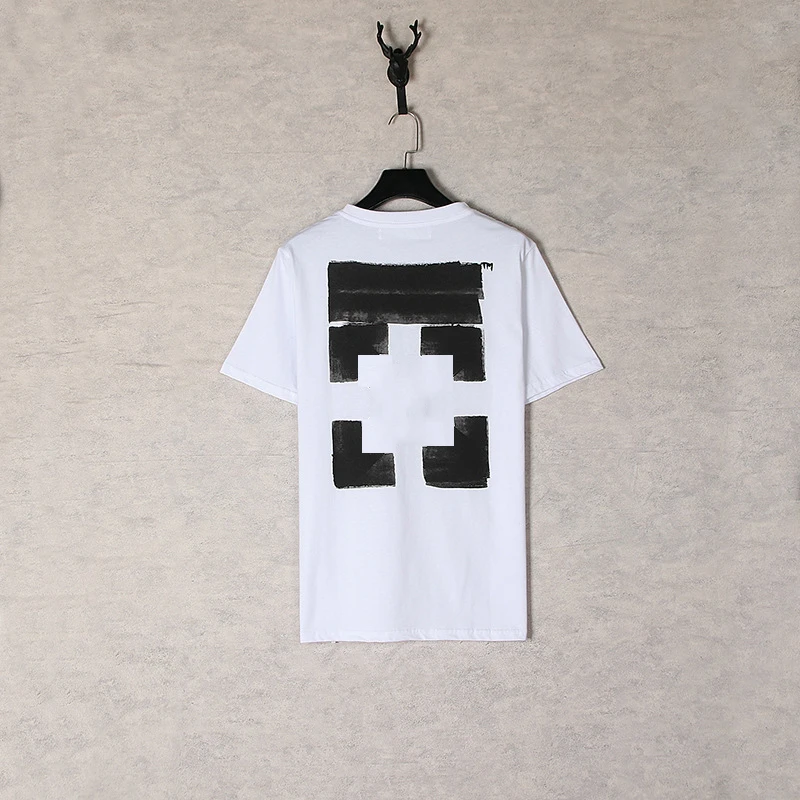 

Модная хлопковая футболка с коротким рукавом, Мужская футболка, футболка с принтом граффити и струйным принтом, повседневные футболки, футболки с принтом на спине, европейский размер