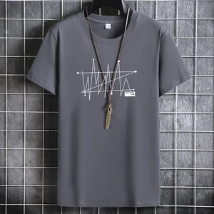 Image for Men's Summer T-shirt Comfortable Cotton Daily Clot 