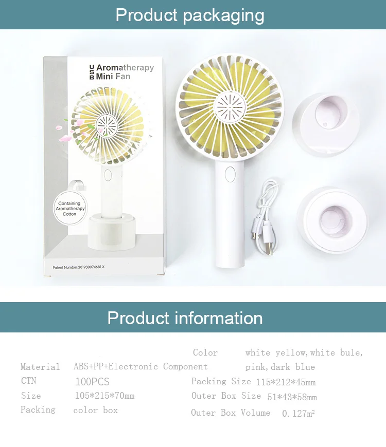 Портативный портативный вентилятор перезаряжаемая батарея с держателем для