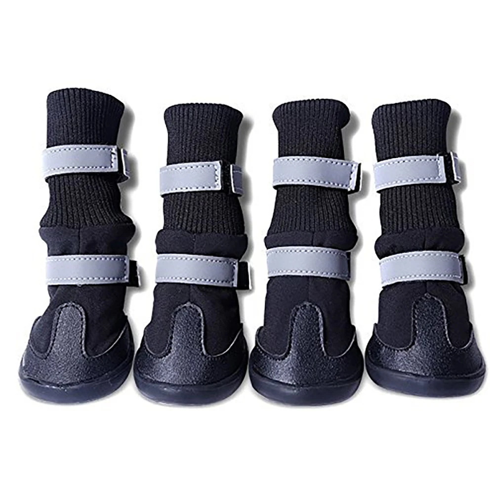 

Walking Paw Protector Pet Dog Shoes Boots Breathable Knee Boots Foldable Shoes Reflective at Night Set of 4