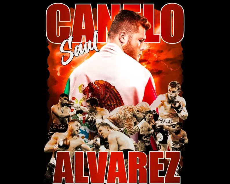 Футболка Canelo alvrez design png цифровое скачивание готовая к печати для dtf Dtg передач