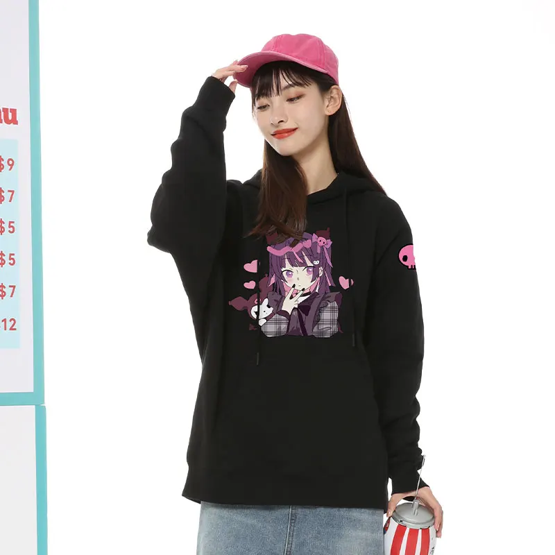 Японская Толстовка Sanrio с капюшоном Женское пальто дизайнерская осенняя одежда