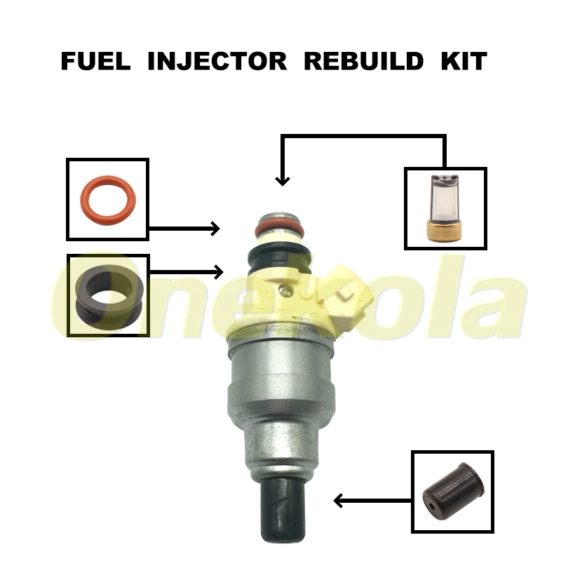 

Fuel Injector Service Repair Kit Filters Orings Seals Grommets for 195500-2080 INP-051 FJ128 For DODGE MITSUBISHI PLYMOUTH