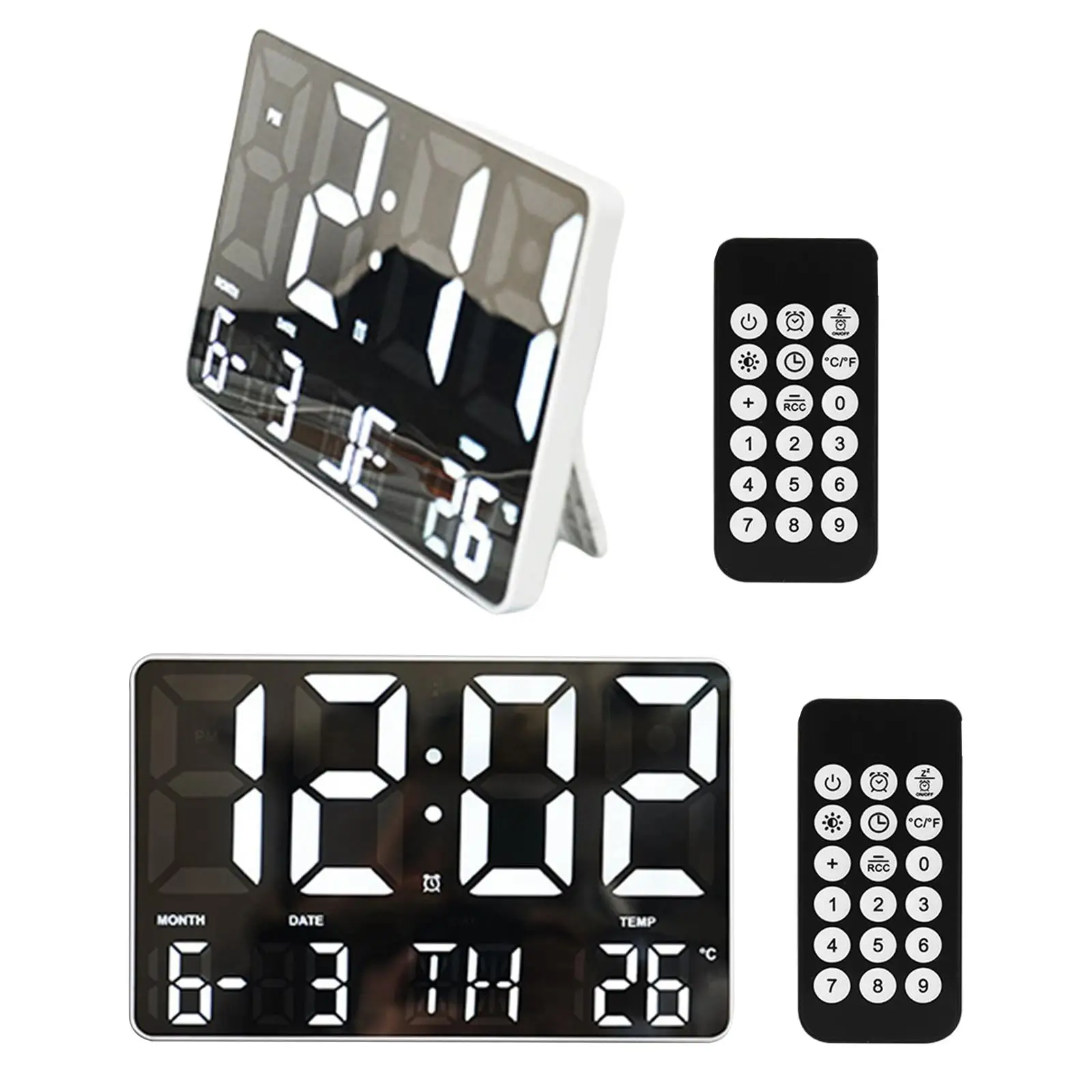 

LED Digital Clock Large Screen with Remote Control for Indoor Study Bedside