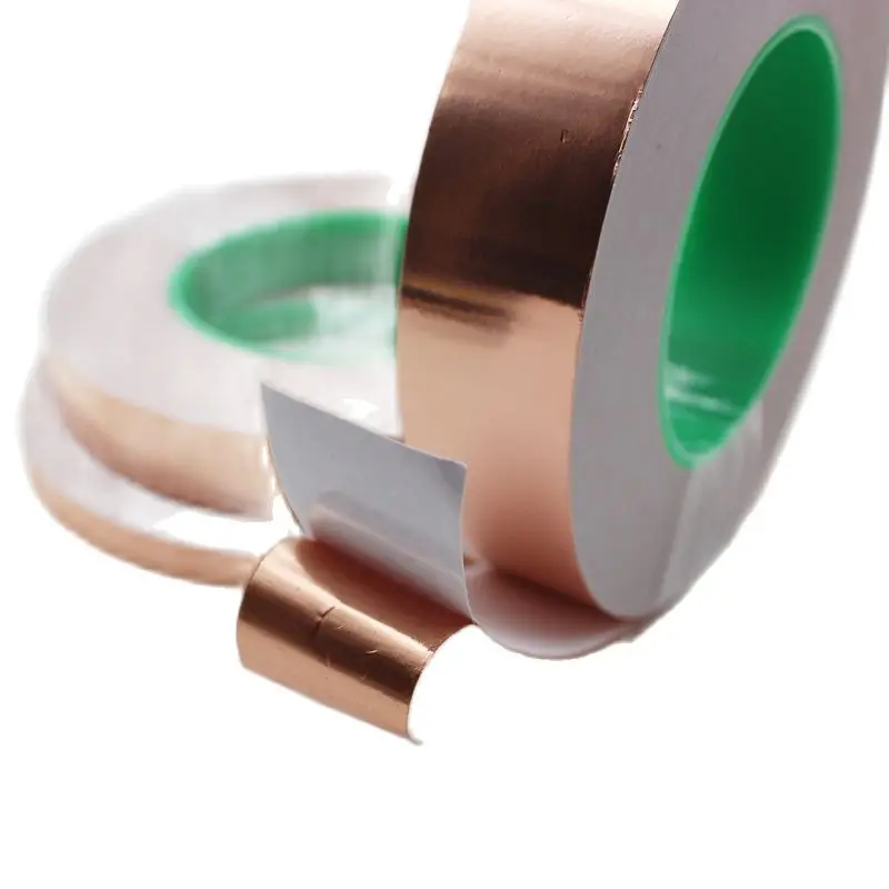 

Copper Foil Tape Screening Standard Adhesive Conductive EMI Shielding For Guitar Slug And Snail Barrier 3mm To 50mm Wide