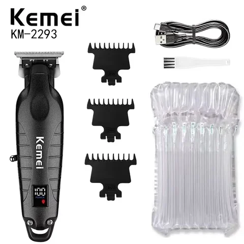 Kemei KM-2293 черная мужская машинка для стрижки волос