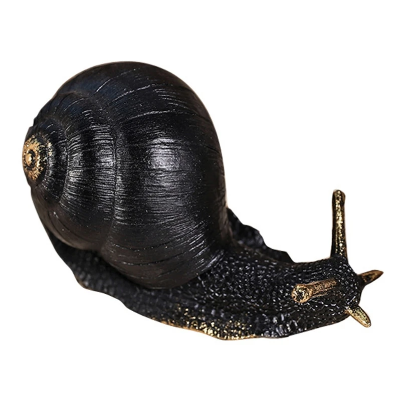 

Настольные украшения с имитацией животных, черная улитка, креативная модель, Декор для дома, настольное украшение для дома, художественные ...