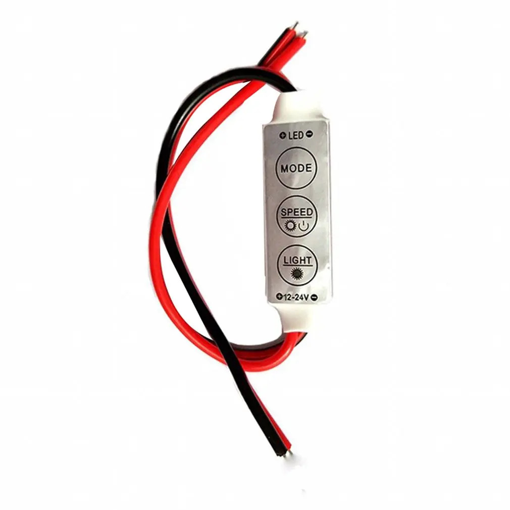 

Dimmer Mini 12V 12A LED Dimmer Remote Controller For Single Color 5050/3528 Led Strips Brightness Dimmer
