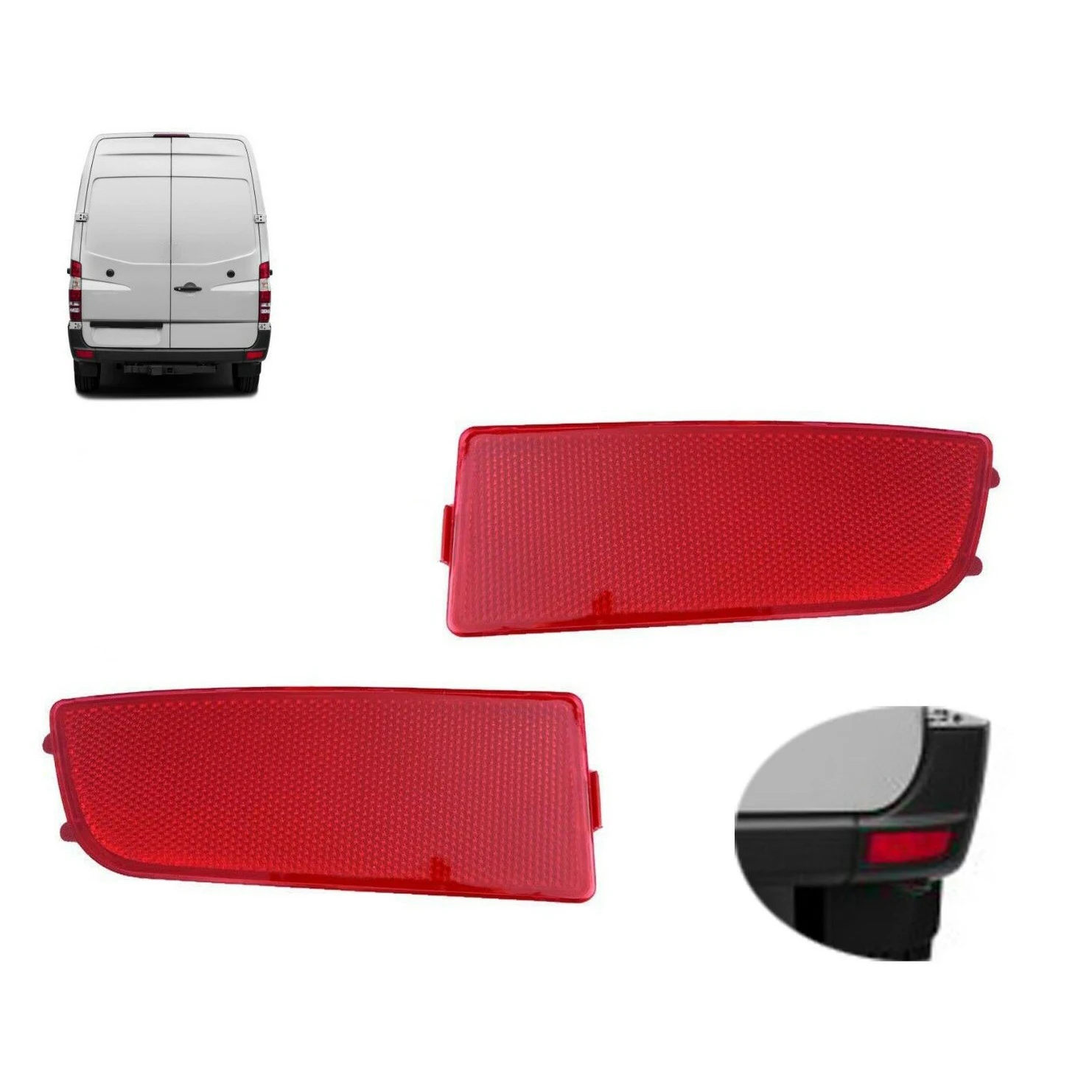 Отражатель заднего бампера для Mercedes Benz Dodge Sprinter W906 2006-2016