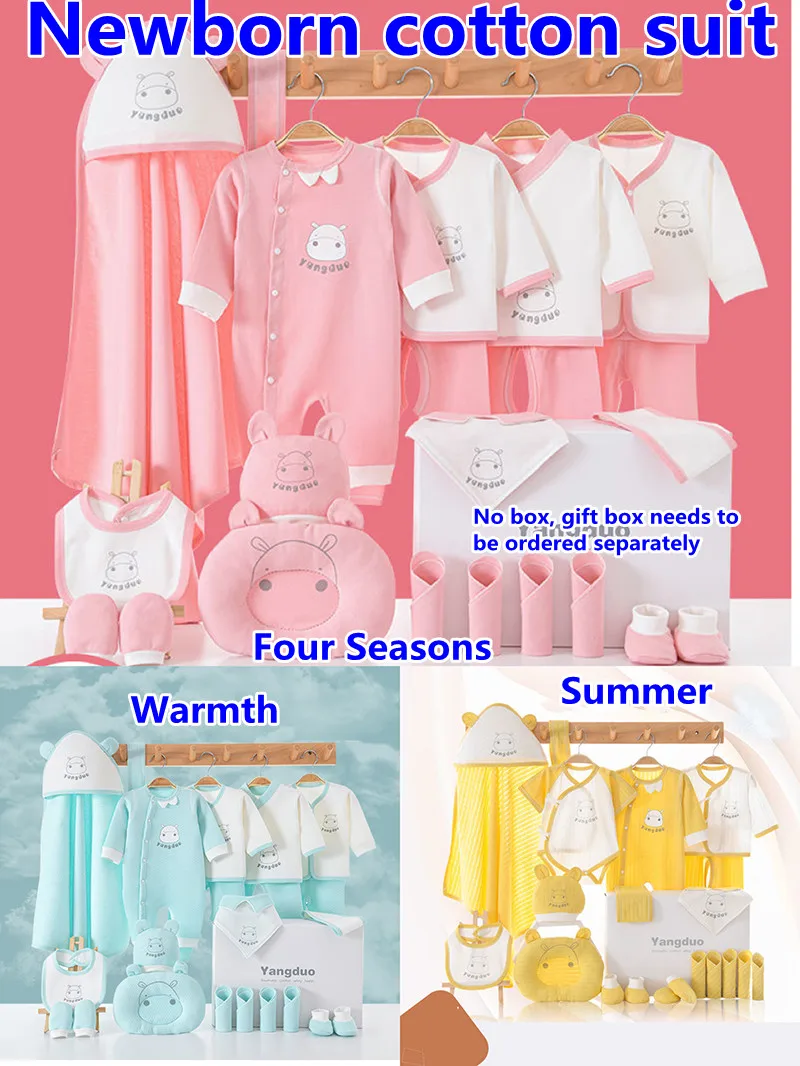 

Bodysuit for Newborns Clothes for Newborns From18/20/22-pic Set Sleepwear Baby Clothing Boy Girl New Born Items 0-12 Month XB212