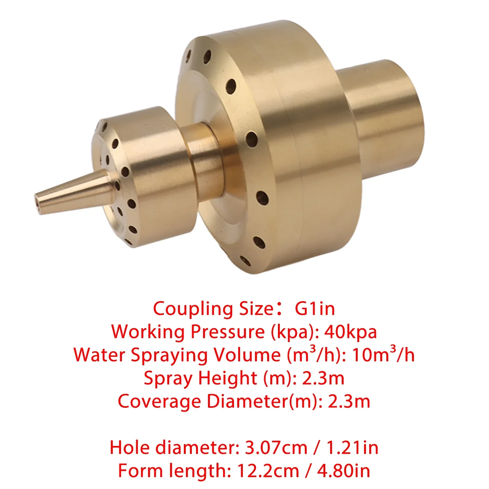 

Медная двухколонная насадка для фонтана