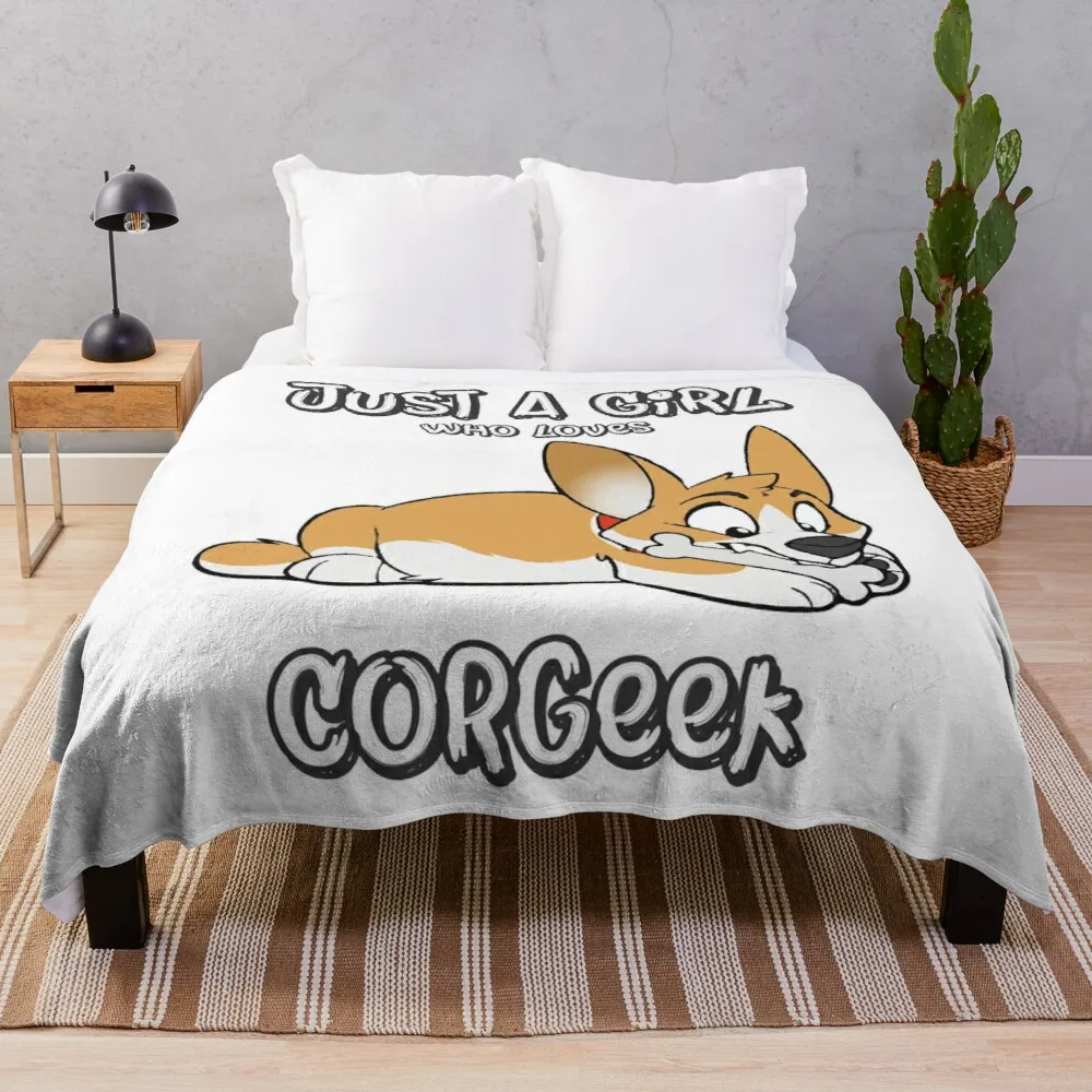 

Corgis Dog Gamer просто девушка, которая любит собак, классическое плюшевое Флисовое одеяло, декоративное покрывало для детской комнаты
