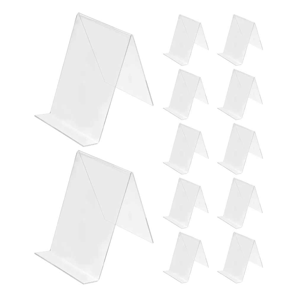 12 шт. акриловая книжная полка прозрачная настольная полезная для книжного