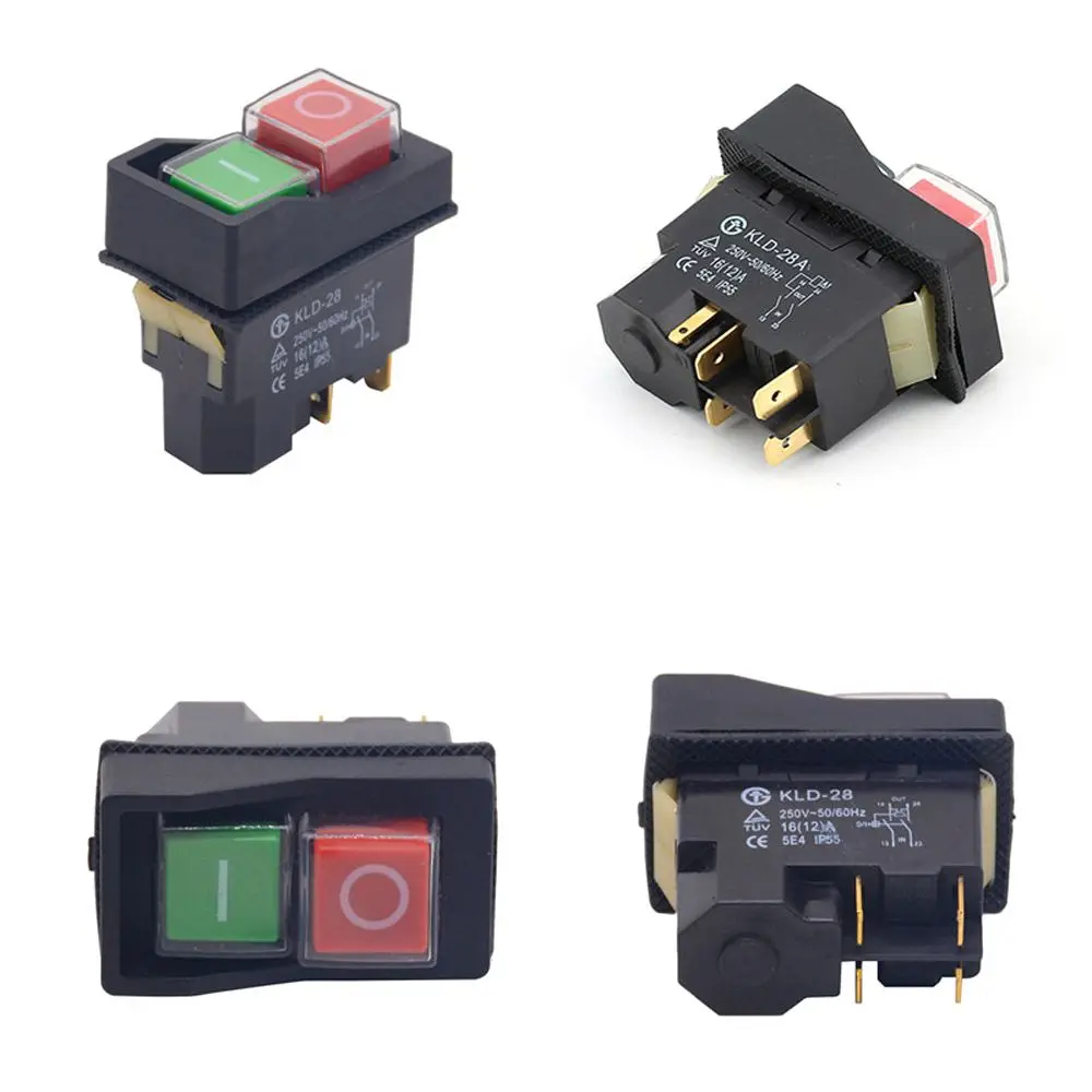 

Durable 4/5 Pin Explosion-proof 220V 16A Push Button KLD-28/KLD-28A Magnetic Switch Electromagnetic Switch