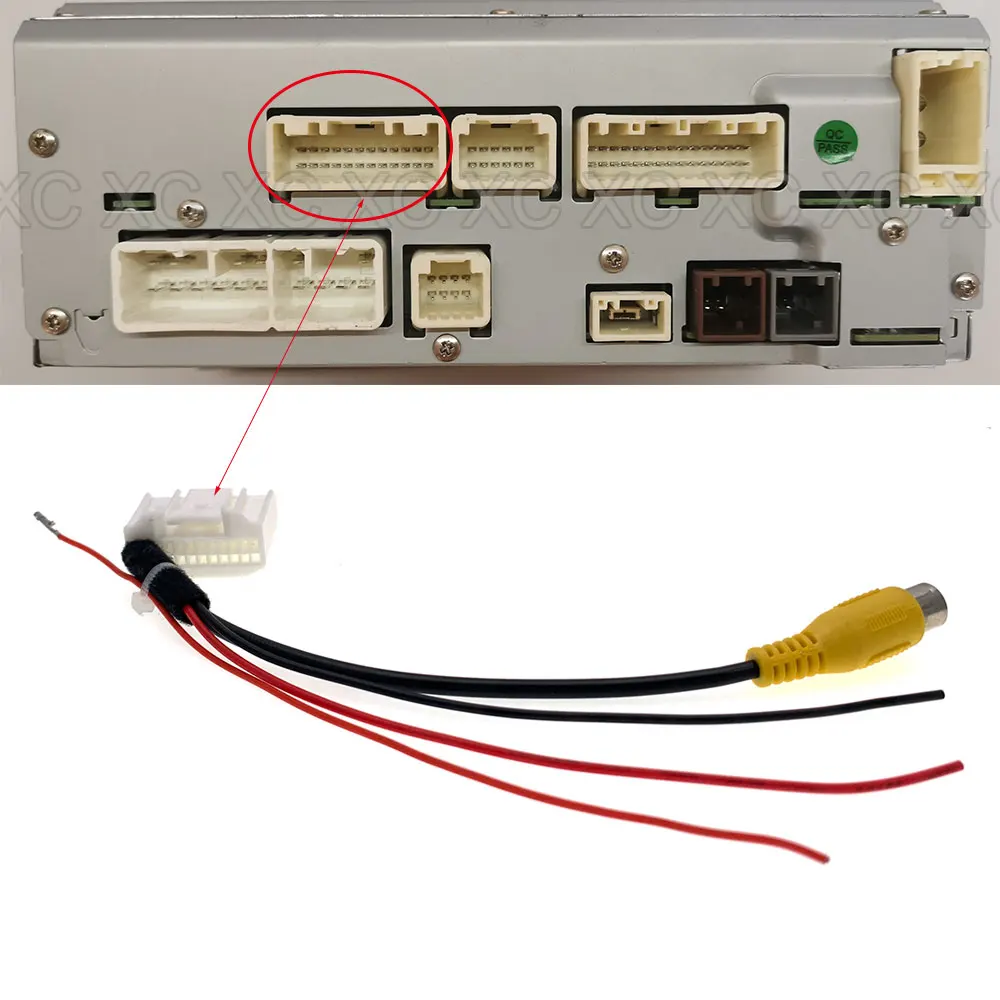 24-контактный Автомобильный Кабель-адаптер для камеры заднего вида парковки Toyota