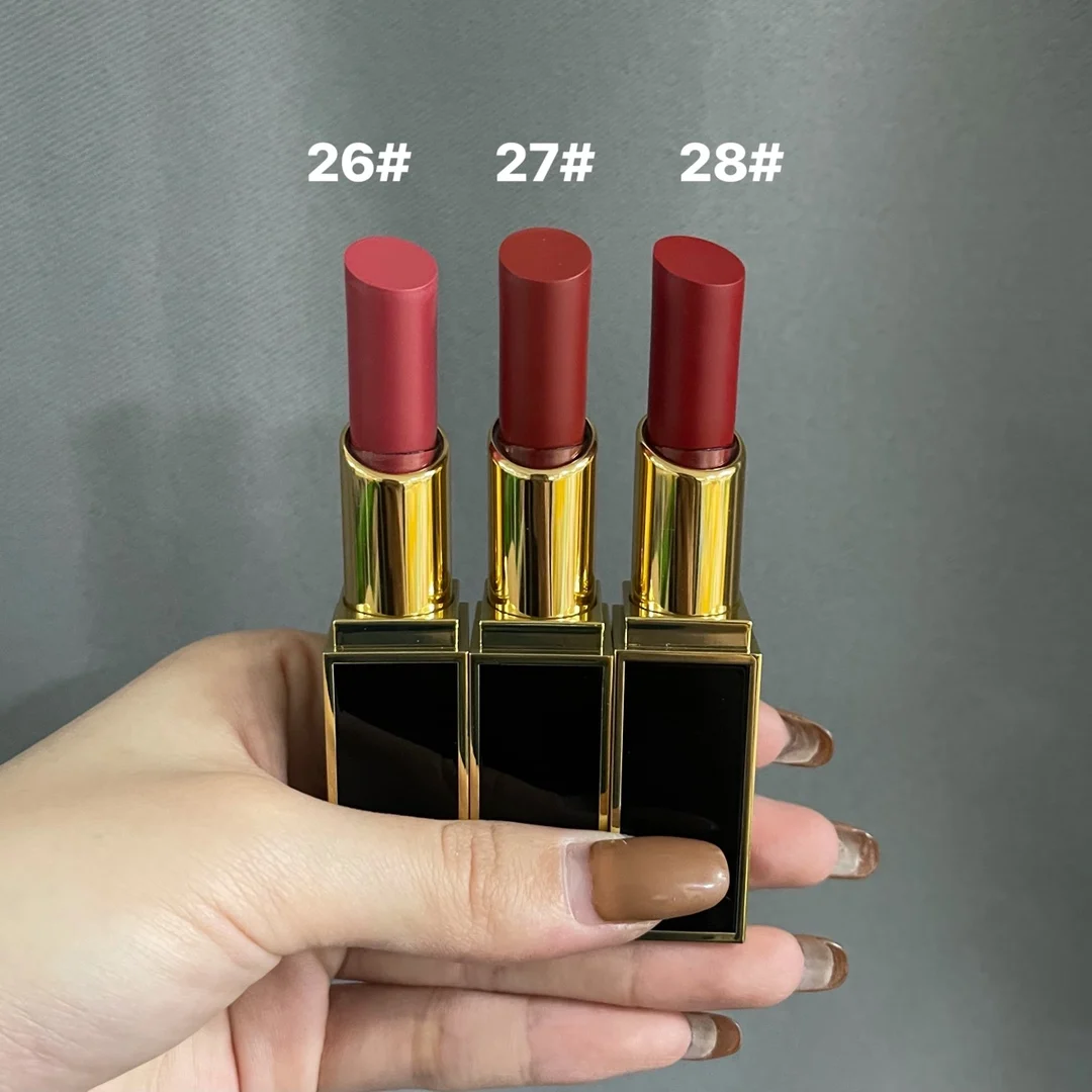 

High Quality New Makeup Limited Thin Tube Lip Color Rouge Matte Lipstick Cosmetics Waterproof+GIFT