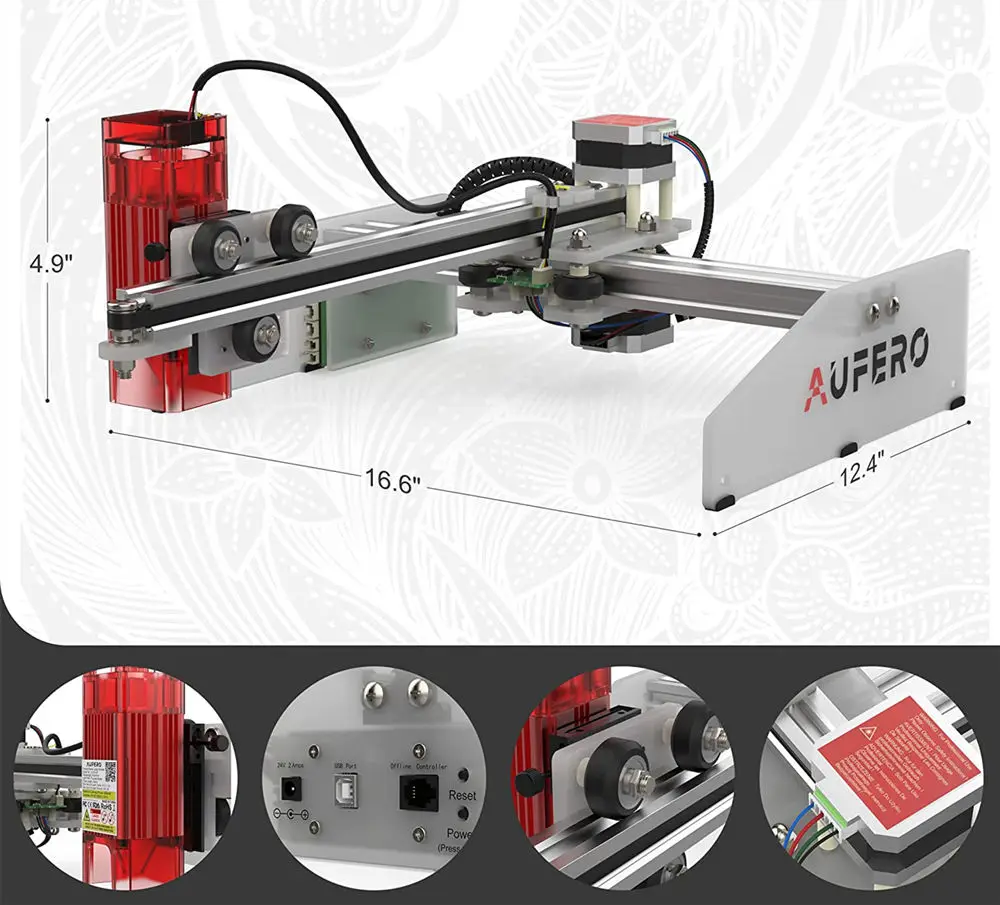 Fast Delivery Wood Plastic Mobile Phone Shell Aufero Laser Engraver Diode Engraving Machines YRR 2.0 Router Rotary Axis - купить по