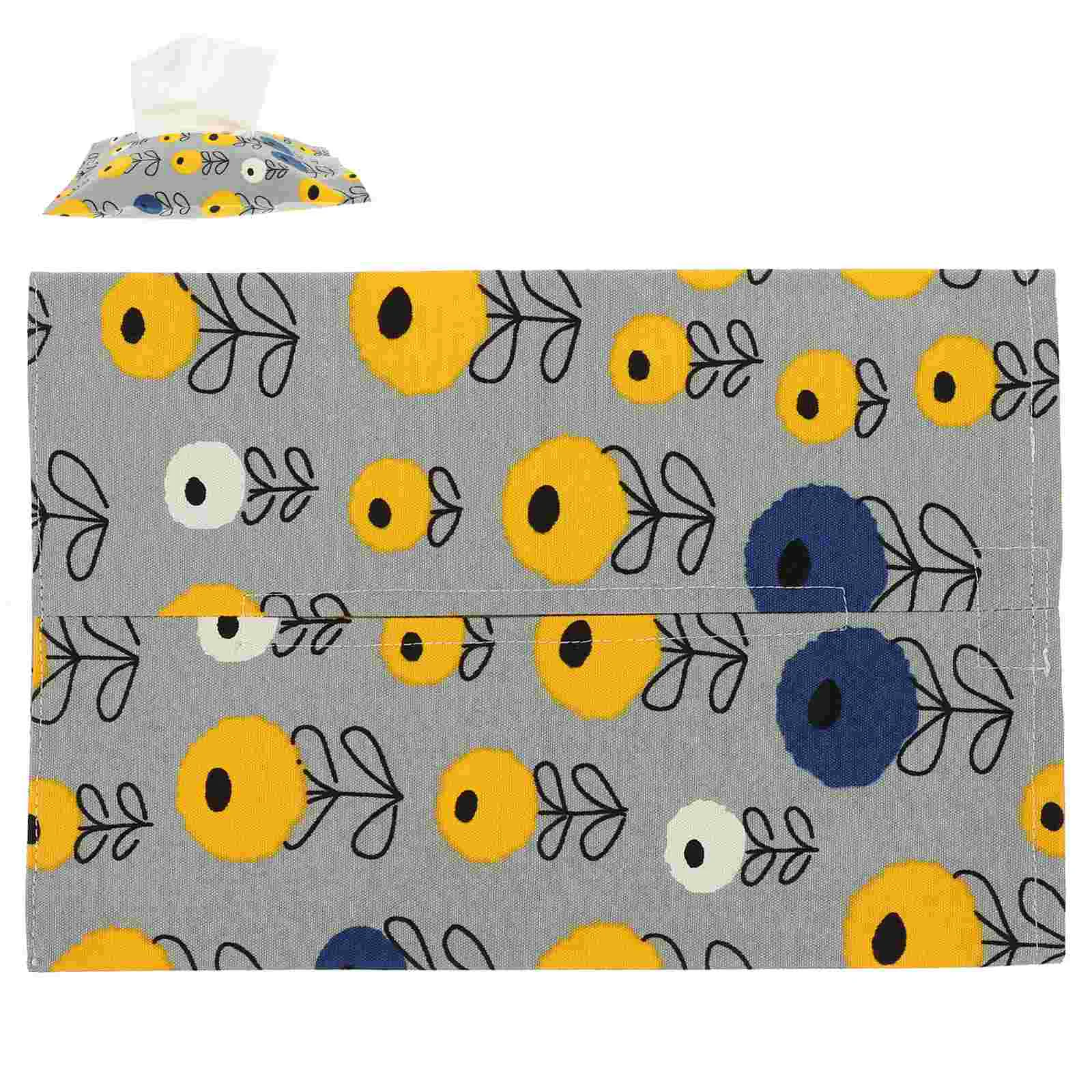 

Tissue Storage Case Adornment Paper Towel Container Set Pouch Cloth Napkin Holder Cotton Classic