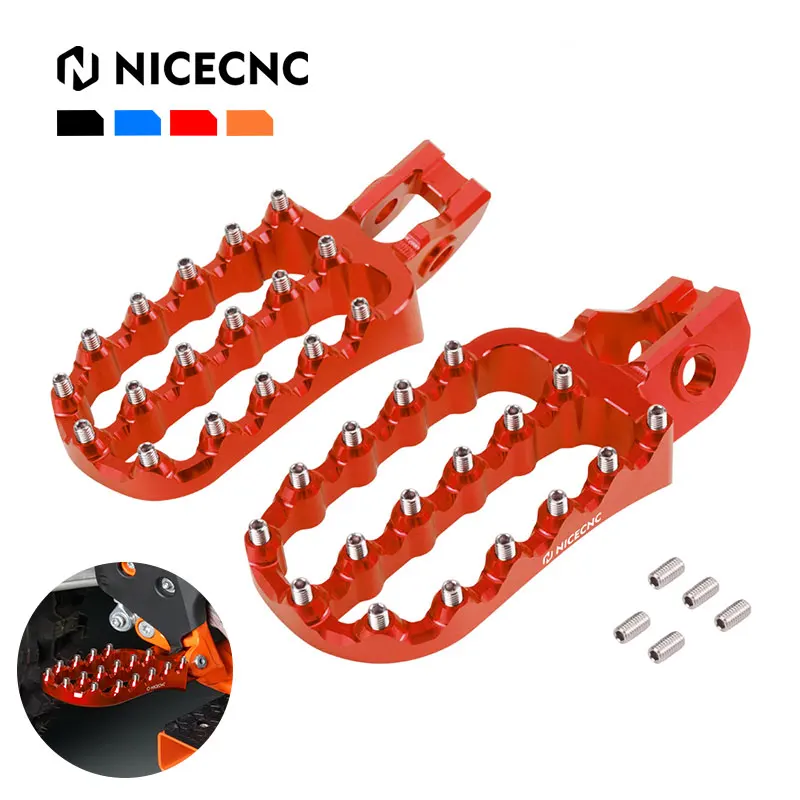 

NICECNC Motocross Foot Rest Pegs Footrest Footpeg For Gas Gas EC EX MC 125 200 250 300 350 450 F 250F 350F 450F 2021 2022 2023