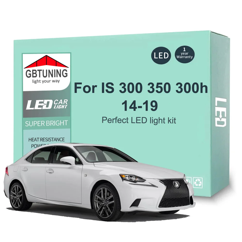 18Pcs LED Interior Light Bulb Kit For Lexus IS IS250 IS300 IS300h IS350 IS200t 2014 2015 2016 2017 2018 2019 Car Lamp Canbus