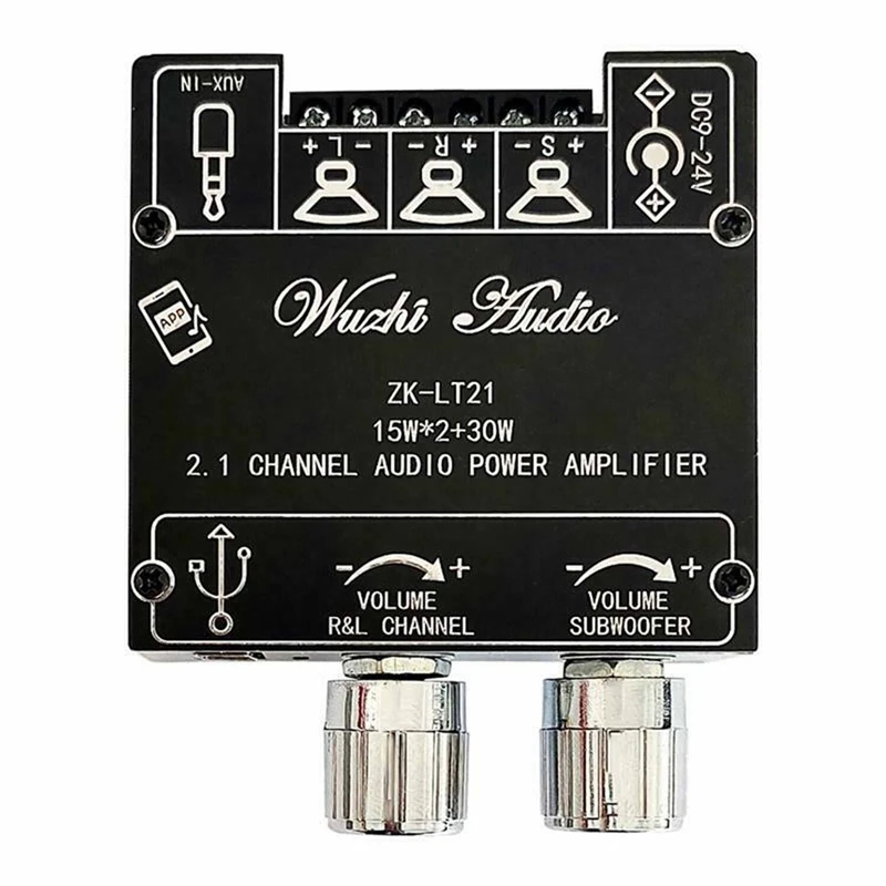 

Bluetooth Audio Digital Power Amplifier Board 2.1 Channel 15WX2+30W