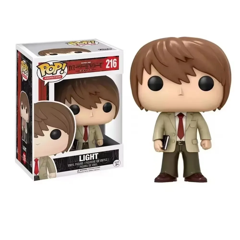 Фото FUNKO POP Animation Death Note Light # 216 РЮК # 217 экшн-фигурка, игрушка, коллекционные виниловые куклы, фильм, карнавальные детские игрушки, фигурка №1