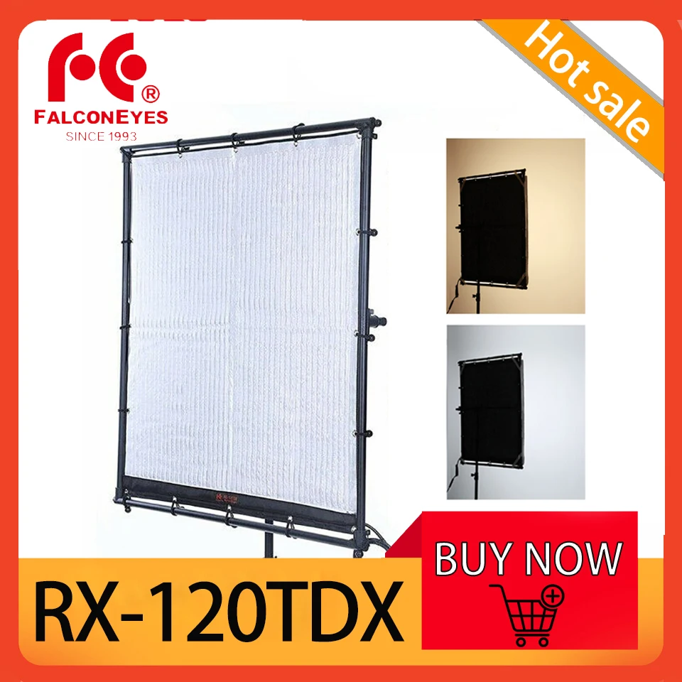 

Falcon Eyes RX-120TDX LED Cloth Light with Honeycomb Grid Softbox 600W Video Light for Movie Film Shooting