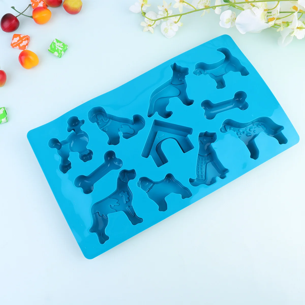

Silicone Chocolate Molds Fondant Baking Doughnut Cake Candy Bar Pans Cube Paste Gum Border Pan Muffin Cookie 3D Pastry Tray Ice