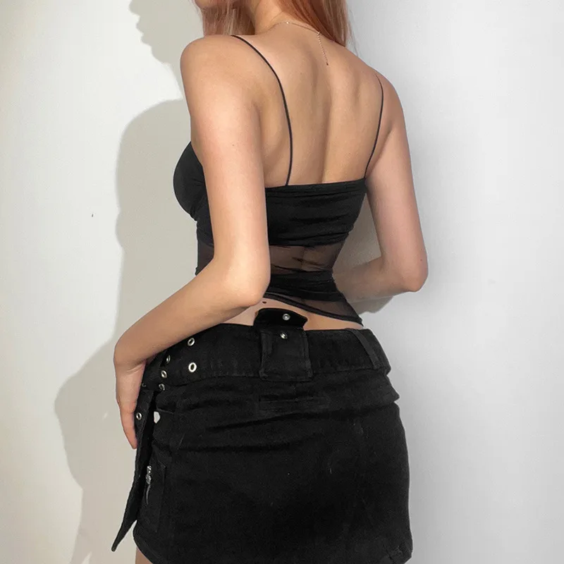 Черный сетчатый корсет COZOK