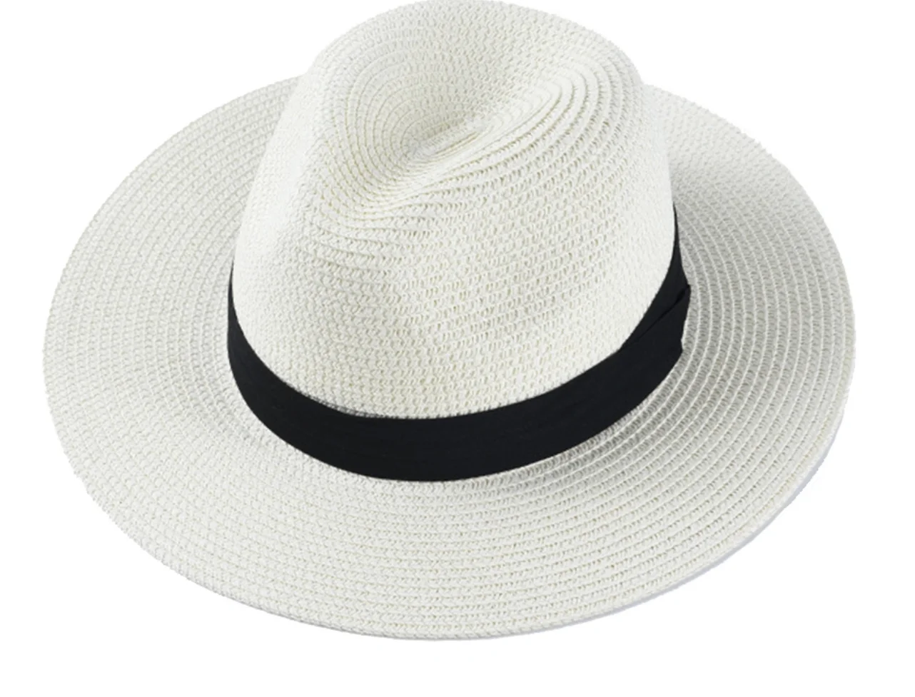 

Adjustable Classic Panama Hat Handmade In Ecuador Sun Hats for Women Man Beach Straw Hat for Men UV Protection Cap