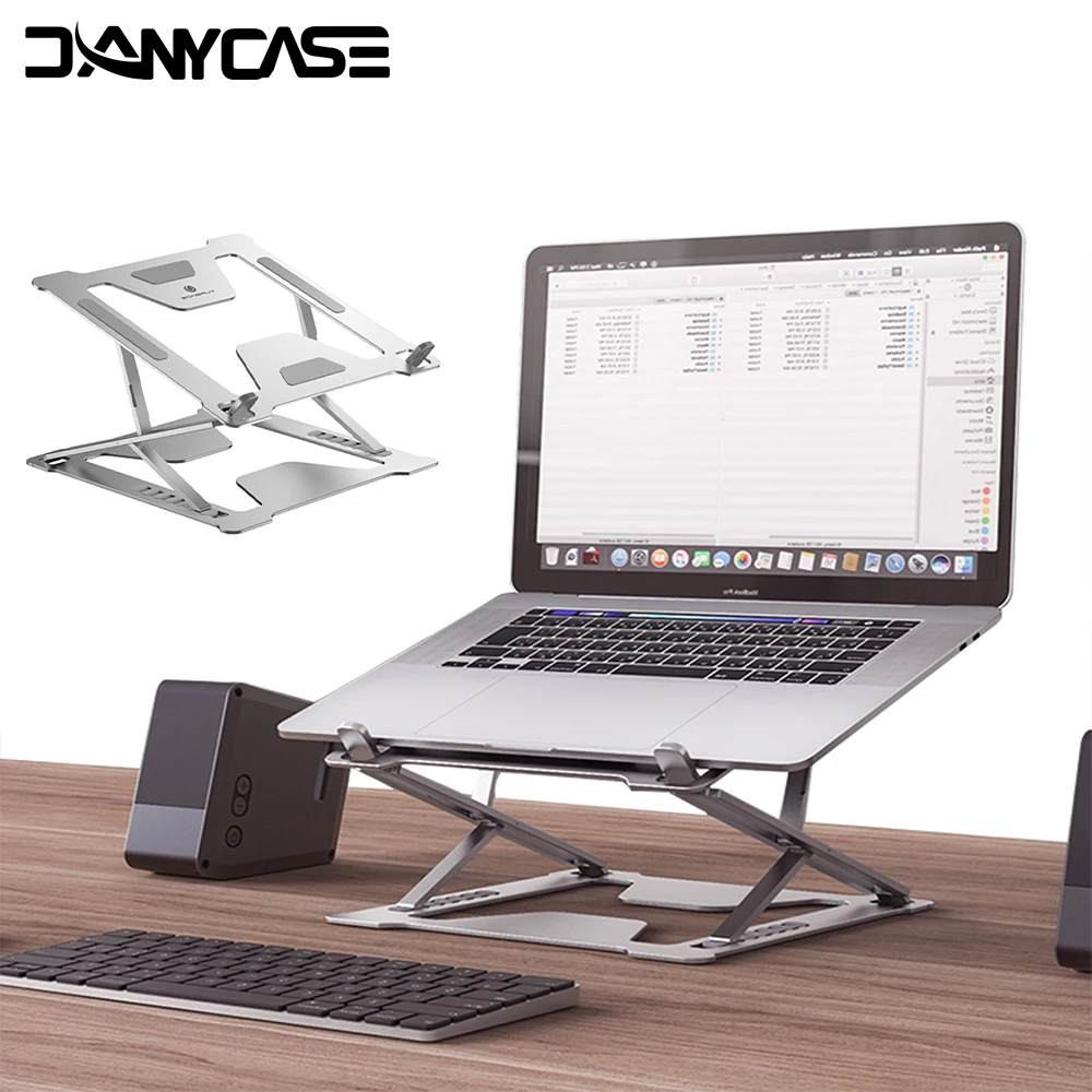 

Держатель для ноутбука Danycase для MacBook Air Pro, складная подставка для ноутбука из алюминиевого сплава, кронштейн, держатель для ноутбука для ПК и...