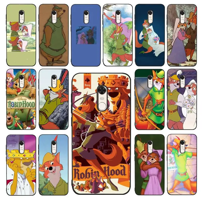 

Disney Robin Hood Phone Case for Redmi 5 6 7 8 9 A 5plus K20 4X 6 cover