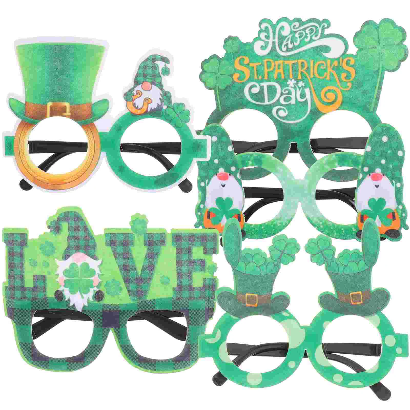 

5pcs Patrick's Day Celebration Eyewear Eyeglasses Holiday Party Eyeglasses