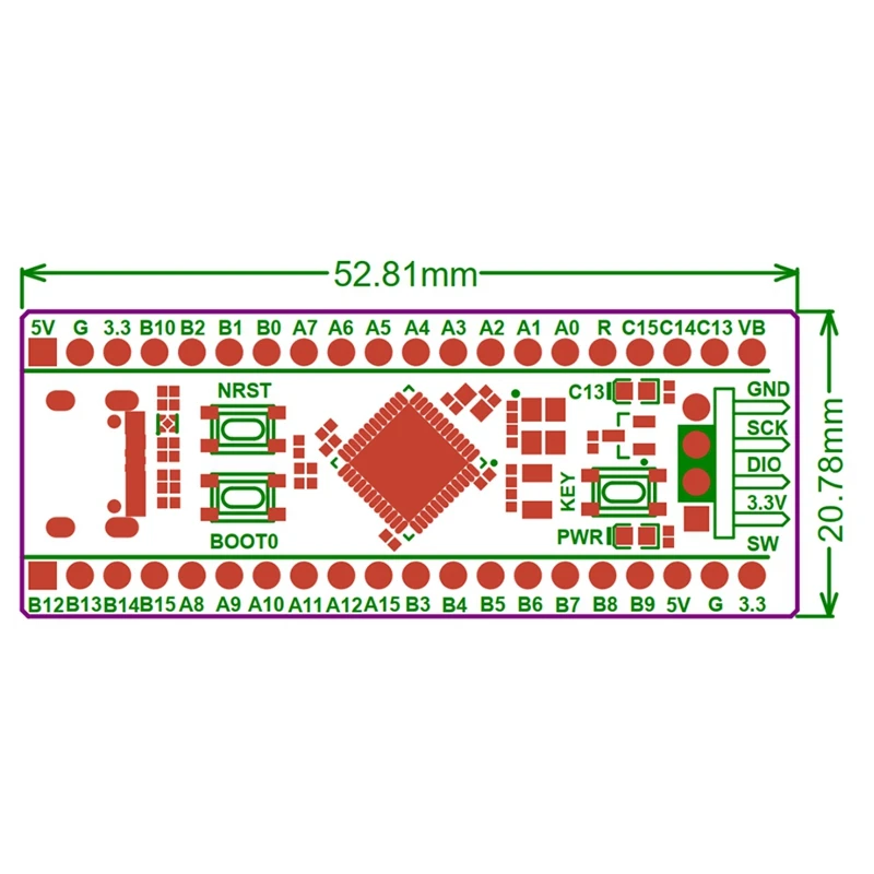 Плата разработки V3.0 STM32F4 Обучающая плата