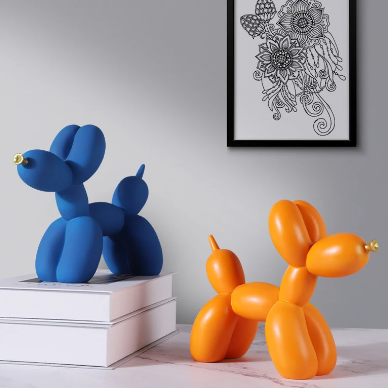 home living room decoration balloon dog statue indoor home decoration nordic modern resin animal ornament sculpture decoration free global shipping