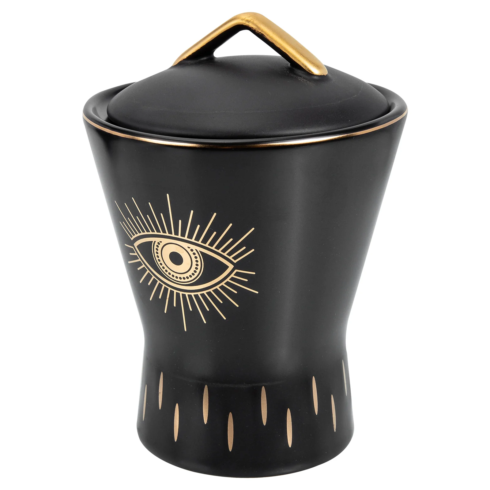 

Pottery Seasoning Jar Creative The Devil's Eye Designed Storage Jar Sugar Container