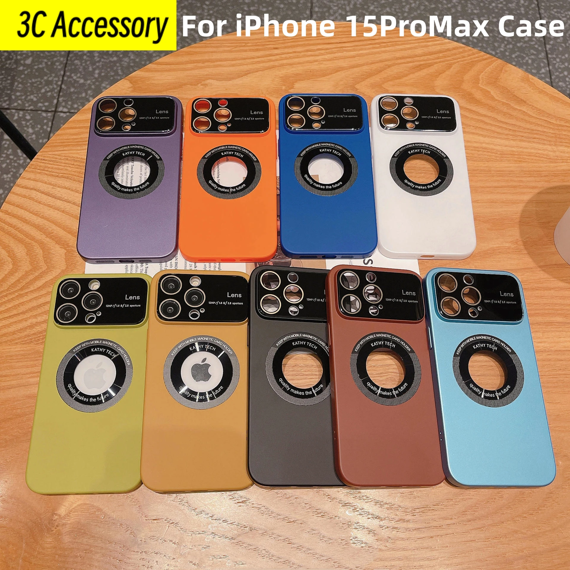 Чехол для iPhone 15 ProMax 15 14 13 12 11Max, Чехол Для MagSafe, магнитные притягательные линзы, Защитные чехлы для iPhone 15, чехол