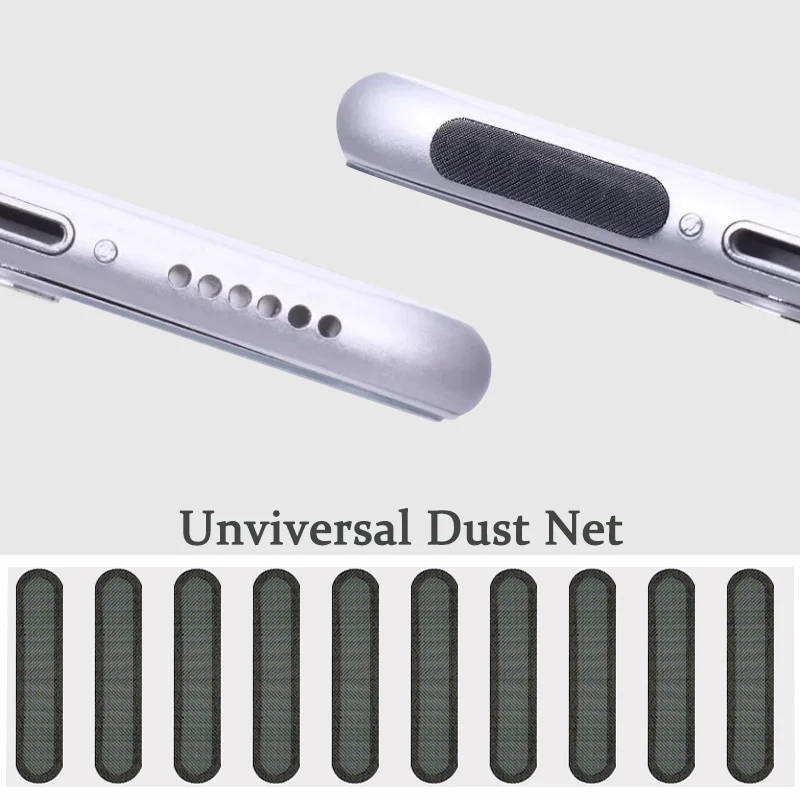 10PCS Universal Phone Dustproof Net Sticker with Tweezer Mobile Phone Speaker Earpiece Dust Cover Gauze for IPhone Xiaomi Huawei