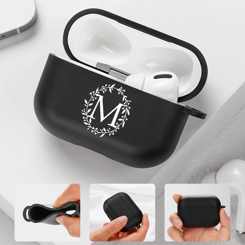 Чехол для наушников Airpods 1 2 3 Pro роскошная Bluetooth гарнитура с белыми листьями и